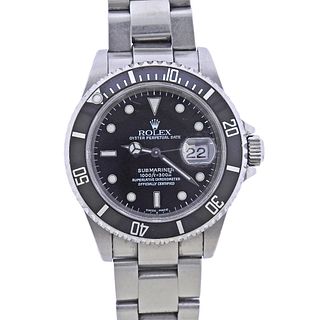 Rolex Submariner Stainless Steel Watch 16610