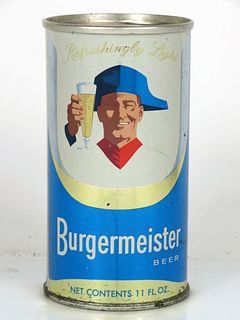 1953 Burgermeister Beer "Softop" 11oz 47-03.a Flat Top San Francisco, California
