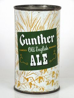 1954 Gunther Old English Ale 12oz 78-17 Flat Top Baltimore, Maryland