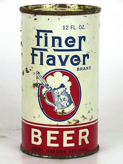 1950 Finer Flaver Beer 12oz 66-30 Flat Top Los Angeles, California