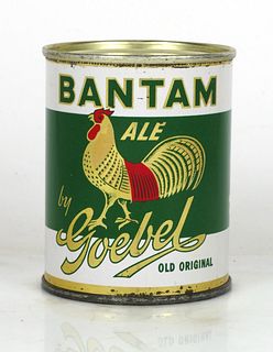 1953 Goebel Bantam Ale 8oz 241-14.1 Flat Top Detroit, Michigan