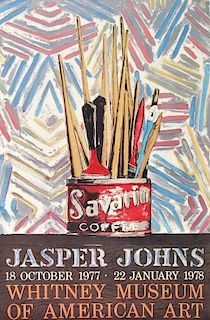Jasper Johns 'Savarin Coffee' Exhibition Poster