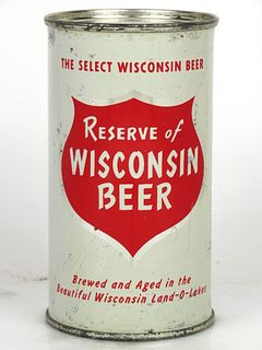 1958 Reserve of Wisconsin Beer 12oz Unpictured. Flat Top Waukesha, Wisconsin