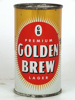 1958 Golden Brew Beer 12oz 72-26.1 Flat Top Santa Rosa, California