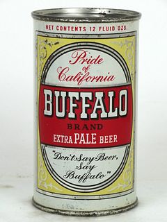 1951 Buffalo Pale Beer 12oz 45-05 Flat Top Los Angeles, California