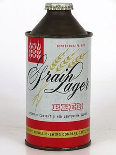 Rare 1953 Grain Lager Beer 12oz 167-13 High Profile Cone Top Little Falls, Minnesota