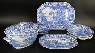 Lot Of Blue And White Porcelain.