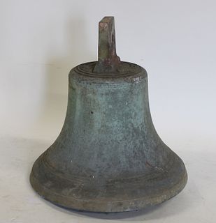 W. Buckle NY Signed Bronze Bell.