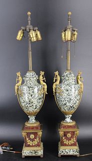 Finest of Quality Pair of Antique Bronze Mounted