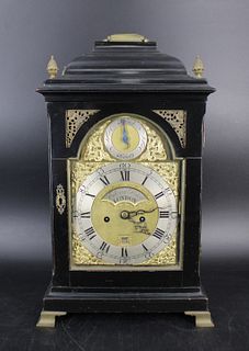 Edward Pistor Ebonised Bracket Clock With Verge