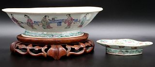(2) Chinese Famille Rose Porcelains.