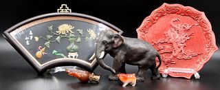 Grouping of Antique/Vintage Asian Objects.