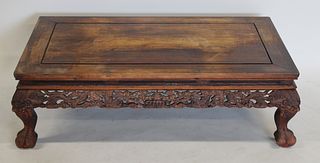 Antique Highly & Finely Carved Hardwood Opium