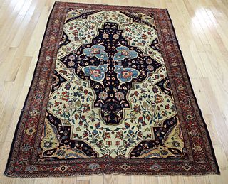 Antique And Finely Hand Woven Carpet.