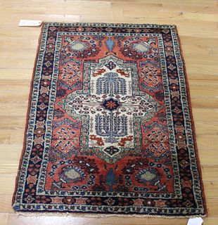 Antique & Finely Hand Woven Prayer Rug.