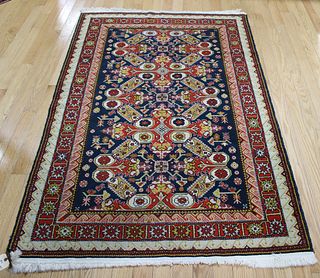 Antique And Finely Hand Woven Kazak Style Carpet.