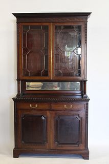 Antique Mahogany Bookcase / Cabinet.