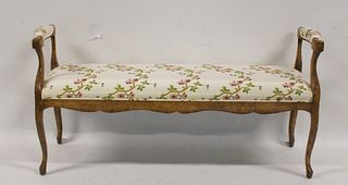 Minton Spidell Signed & Upholstered Bench.
