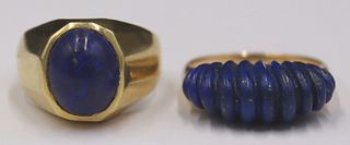 JEWELRY. 18kt Gold and 14kt Gold Lapis Lazulis