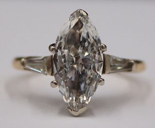 JEWELRY. 2+ CT Marquis Cut Diamond Engagement Ring