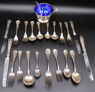 STERLING. Assorted Grouping of Sterling Flatware.