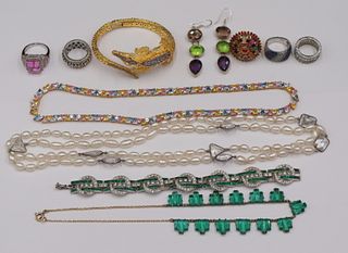 JEWELRY. Assorted Sterling and Costume Jewelry