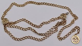 COUTURE. Vintage Chanel Chain Link Belt.
