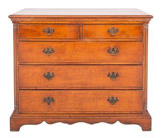 Chippendale Style Wood Chest of Drawers