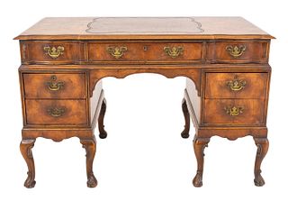 Queen Anne Style Wooden Writing Desk