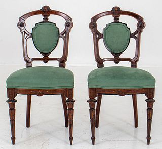 Renaissance Revival Side Chairs, Pair