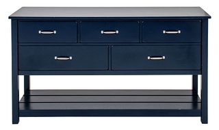 Rustic Modern Blue-Painted Dresser