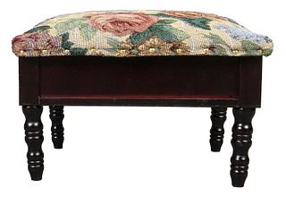 Victorian Style Footstool With Storage