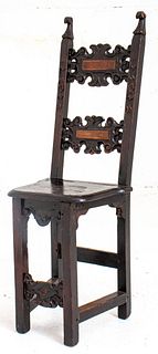 Italian Renaissance Revival Style Side Chair