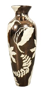 Lustre Glazed Tall Baluster Vase