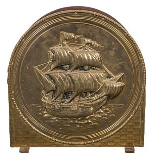 Nautical Maritime Brass Magazine Rack