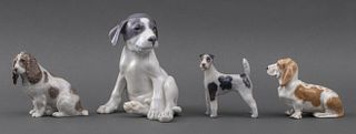 Royal Copenhagen Porcelain Dog Figures, 4