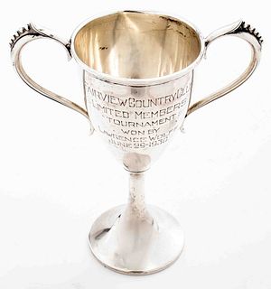 Elgin American Sterling Golf Trophy Dated 1930