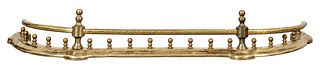 Brass Fender With Twisted Rail Motif