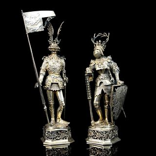 Pair of Silver Knights