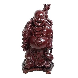 Chinese Carved Lacquered Buddha
