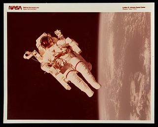 McCandless 1st Untethered Spacewalk NASA Kodak Print