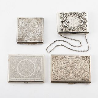 Grp: 4 Sterling Silver Objects of Vertu