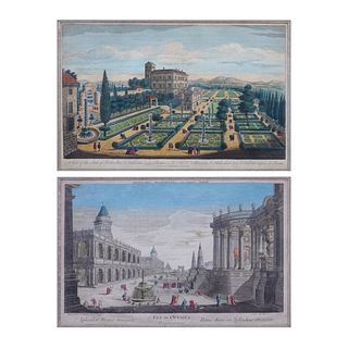 Hand Colored Engravings Rome