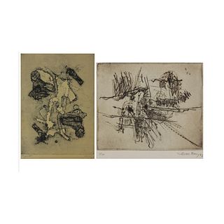 Abstract Signed Etchings