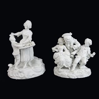 Bisque Porcelain Figural Groups