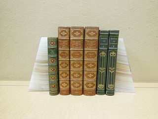 (6) Volumes, Leather Bound French Books. 