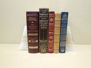 Group of (5) Leather Bound Books.