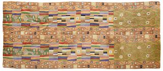 A contemporary Gustav Klimt-style rug