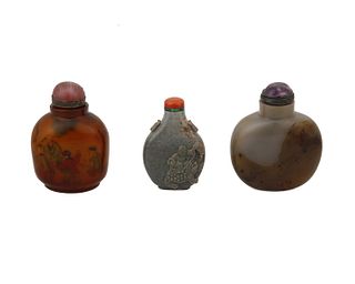 A group of Chinese snuff bottles