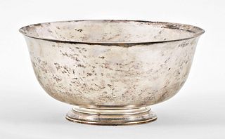 An S. Kirk & Son #220 nine inch sterling silver Paul Revere bowl